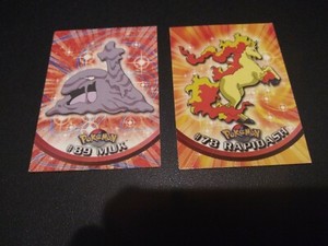 Rapidash # 78 Muk #89 Pokemon Cards 1998 Topps TV Animation