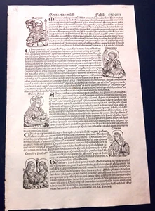 1493 - NÜRNBERGER CHRONIKEN - FOLIUM CXXIIII - SECHSTER ETAS MUNDI - Bild 1 von 12