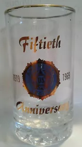 1969 American Legion 50th Year Anniversary Glas Tumbler Gold Guilded 100th~2019 - Bild 1 von 5
