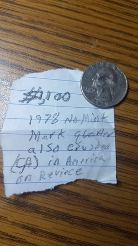 1978 no mint mark quarter Double Die /crushed C,A Reverse Cover