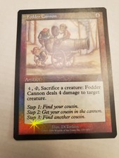 FODDER CANNON  -FOIL URZA'S DESTINY EDITION. MAGIC THE GATHERING CARD.