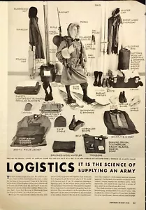 Logistik Die Wissenschaft der Versorgung einer Armee 6 Seiten WWII Zeitschrift Artikel 1942 - Bild 1 von 7