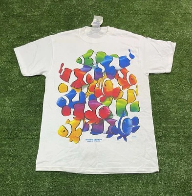 NUEVA CON ETIQUETA Camiseta Vintage Tennessee Acuario Peces Arte MEDIANO  Foto 1 de 4