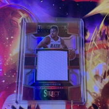 2022/23 Panini Select CJ McCollum Throwback Memorabilia Patch Silver Prizm