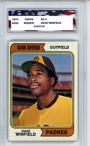 1974 TOPPS Rookie #456 Dave Winfield AGC EX 5 San Diego Padres - Picture 1 of 2