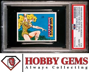 SHANNA THE SHE-DEVIL PSA 8 1980 Marvel Super Heroes Stickers-Venezuela #26 - Picture 1 of 2