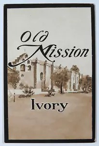 Etiqueta publicitaria vintage de papel antiguo de Mission - Imagen 1 de 2