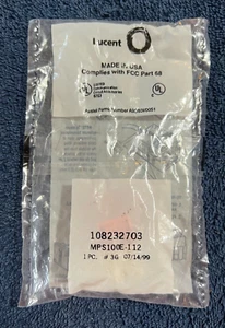 Lucent 108232703 ~ MPS100e-112 Cat 5e Modular ~ orange ~ Wandheber ~ NEU - Bild 1 von 4