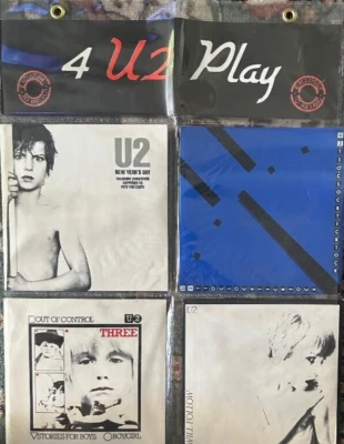 U2   4 U2 Play 4 x 7" Vinyl Singles Pack Ireland  RARE CBS SUNBURST LABEL  NEW - Image 1 of 3