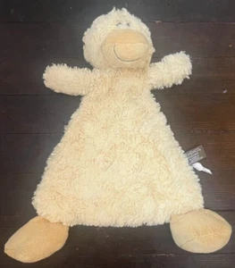 Demdaco Nat & Jules Plush Lovey Yellow Duck Chick Rattle Security Blanket - Picture 1 of 4