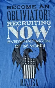 Maglietta Harry Potter Recruiting Obliviator L Uni Blu Mondo Magico - Foto 1 di 4
