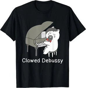 Piano Gato con Garras Debussy - Camiseta Compositor de Música Clásica Maestro Talla S-5XL - Imagen 1 de 2