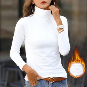 Damen Unterziehrolli Funktionswäsche Langarm Rollkragen Skiunterwäsche Shirt Neu - Bild 1 von 15
