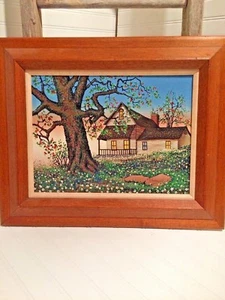Vintage H Hargrove 12 X 16 Painting 127 - Picture 1 of 11