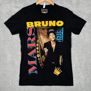Camiseta Bruno Mars Adulto Mediana Negra 24k Magic World Tour Concierto Gráfico 2017 - Imagen 1 de 5