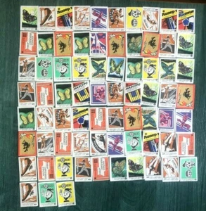 BIG SALE LOT Soviet time VINTAGE match labels USSR 73 pcs. collection Matchbox - Picture 1 of 6