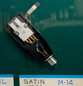 SATIN M-14 MC Stereo Phono Cartridge Headshell USED JAPAN vintage audio analog - Afbeelding 1 van 1