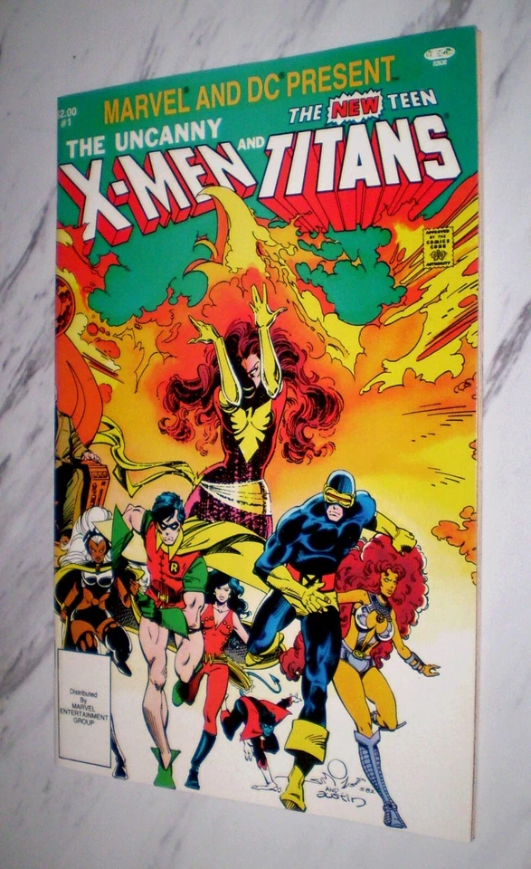 Marvel and DC Present Featuring X-Men & Teen Titans #1 quase perfeito/perfeito 9,8 páginas brancas - Imagem 1 de 1