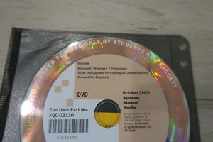 Microsoft Windows 7 Professional 32 bit UPGRADE DVD with product key - Picture 1 of 2