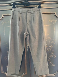 $80 Abercrombie & Fitch Pleated Loose Trouser | Grey | 28 x 28 - Picture 1 of 12