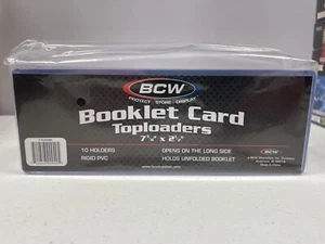 BCW Topload Holders For Horizontal Booklet Card /Ticket 7 1/2 x 2 1/2 Pack of 10 - Picture 1 of 1