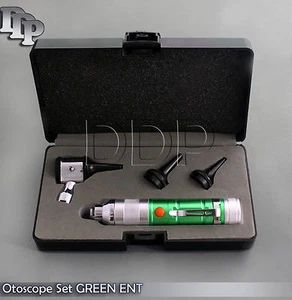 Otoscope Set GREEN ENT Medical Diagnostic Instruments NT-919 - Picture 1 of 3