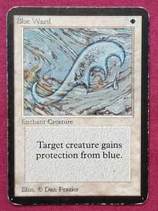 Magic The Gathering ALPHA BLUE WARD white card MTG - Picture 1 of 2