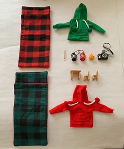 12 Pcs Sotiff Christmas Camping Doll Clothes Set Holiday Elf Outfit Novelty - Picture 1 of 9