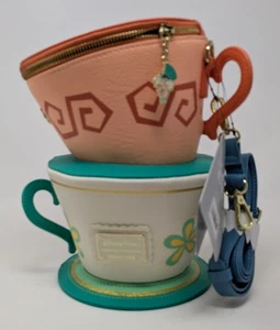 Sac à main bandoulière Loungefly Mad Hatter Teacups Alice au pays des merveilles avec breloque - Neuf - Photo 1/5