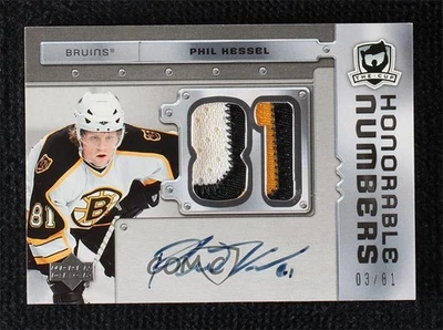 2006 Upper Deck The Cup Honorable Numbers /81 Phil Kessel #HN-PK Rookie Auto RC - Image 1 of 2