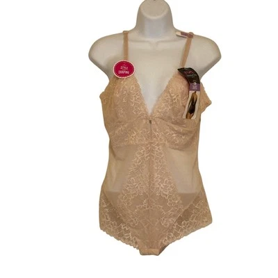 Nuevo con etiquetas Body de encaje moldeador Maidenform XL desnudo control de barriga suavizante ropa moldeadora Foto 1 de 4