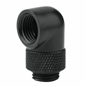 G1/4 2-Part Water Cooling Fittings Thin Tube 90° Right Angle Elbow Connector - Afbeelding 1 van 10
