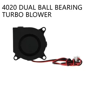Dual Ball Bearing Turbo Blower 24V/12V/5V 4cm High Airflow Fan for Printers 4020 - Afbeelding 1 van 5