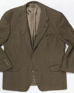 Vintage Joseph Abboud Nordstrom Made in USA 44S Tweed Sport Coat No Vent - Picture 1 of 24