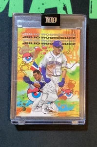 2023 Topps Project 100 Julio Rodriguez By Gianni Lee #91 PR #3,999 Mariners - Picture 1 of 4