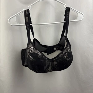 Sujetador Cacique Balconette 44C Encaje Floral Negro - Imagen 1 de 11