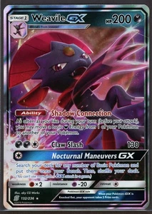 Weavile GX - 132/236 - Ultra Rare Unified Minds Pokemon Card Light Played - Picture 1 of 2