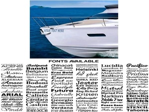 560MM 0.5M BOAT NAME SSR GRAPHICS STICKERS DECALS CUSTOM JETSKI CARAVAN CAR - Picture 1 of 3