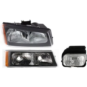 Headlight Kit For 2003-2004 Chevrolet Silverado 1500 Silverado 3500 Right 3pc - Picture 1 of 12