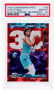 2020 Contenders Optic Lamelo Ball PSA 10 Rookie RC - Picture 1 of 2