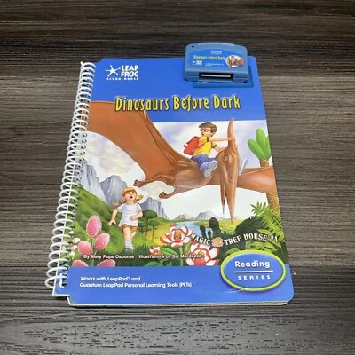 LeapFrog LeapPad “Dinosaurs Before Dark” 1st Grade Reading Book & Cartridge - Image 1 of 2