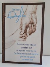 Hallmark Birthday Greeting Card to Dad from Daughter, beautiful message, 8 x 5.5