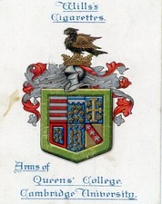 Wills's Cigarettes Queen's College Cambridge University Imperial Tobacco card