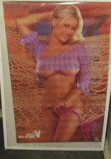 NICOLE POSTER NEW 2001 RARE VINTAGE COLLECTIBLE SEXY PLAYBOY PLAYMATE MS.OCTOBER