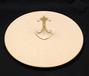 Lenox Chateau Fleur de Lis Tidbit Serving Plate Tray 24k Gold Trim NWOB - Picture 1 of 9