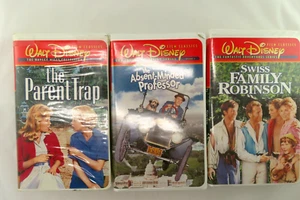 DISNEY: 3ER SET ELTERNFALLE/ABWESENDER PROF/SWISS ROBINSON VHS KASSETTEN 20 $ - Bild 1 von 5