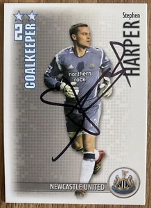 SIGNED STEPHEN HARPER - SHOOT OUT CARD 2006/07 - NEWCASTLE UTD - Picture 1 of 1