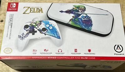 NIB ZELDA Nintendo Switch Enhance Wired Controller and Slim Case PowerA - Image 1 of 2
