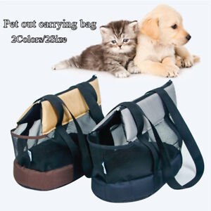 Dog Bags Portable Mesh Breathable Carrier Bags Cats Pet Travel Foldable Handbag