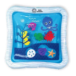 Blue octopus water play mat for babies, with safety fill line - Picture 1 of 15
